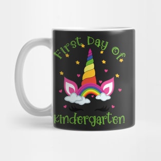 Pretty Unicorn Face | 1st Day of Kindergarten Mug